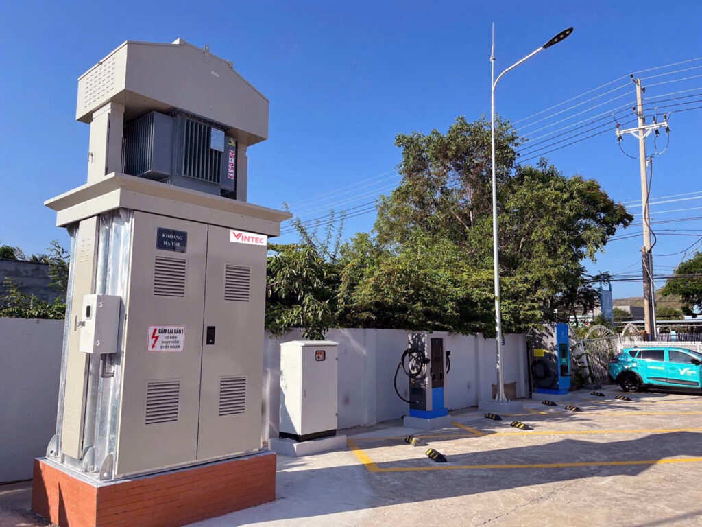 Máy biến áp cho trạm sạc xe điện